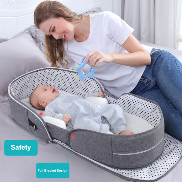 Portable Removable Folding Crib Baby Bed Mammy Bag - Image 5