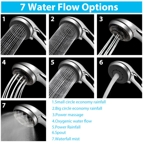 Shower head, shower hose, shower head - Image 2