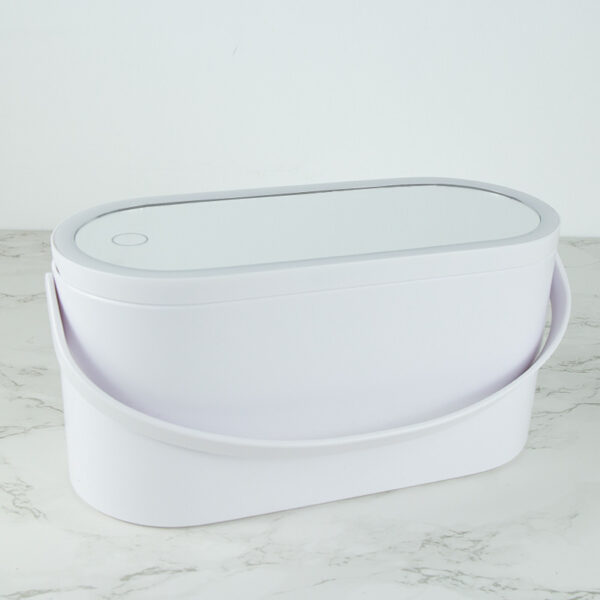 Portable Handheld Dressing Box Mirror Desktop Beauty Mirror With Lamp - Image 4