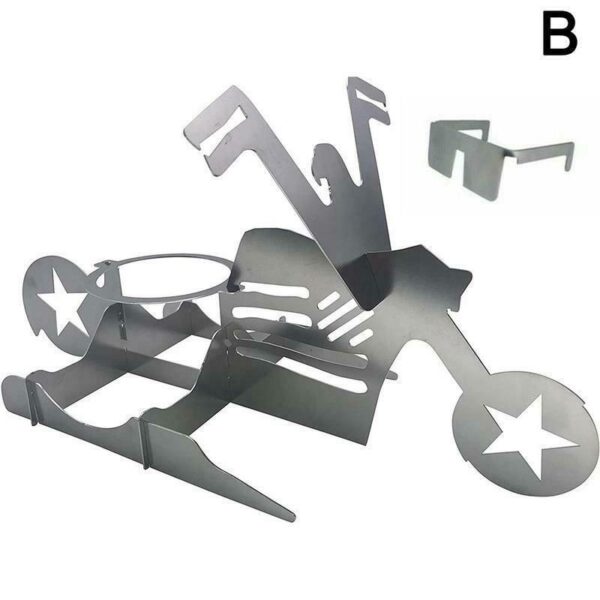 Chicken Stand Beer Funny American Motorcycle BBQ Steel Rack Tools Funny Roast Chicken Rack Grilling Roast Rack - Image 7