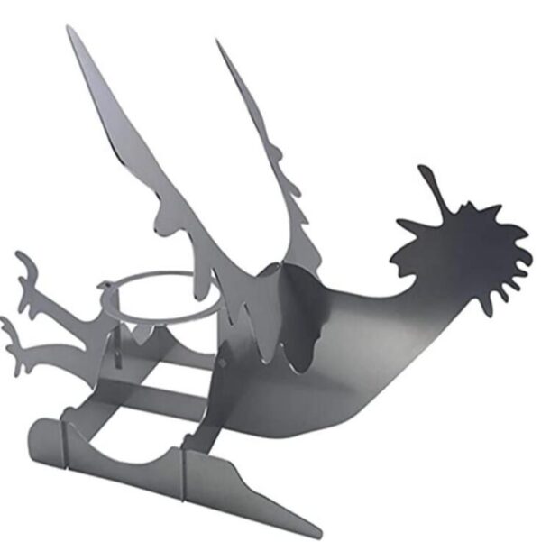 Chicken Stand Beer Funny American Motorcycle BBQ Steel Rack Tools Funny Roast Chicken Rack Grilling Roast Rack - Image 5