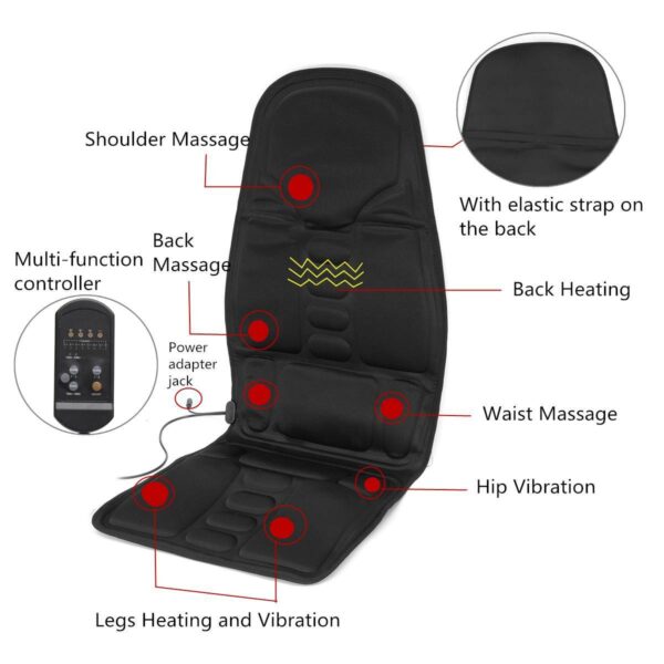 Car massage cushion car home dual-use vibration massage chair - Image 4