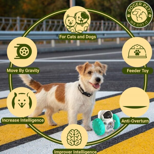 Dog Treat Toy For Small Dogs Food Dispenser Toy Interactive Dog Toy Cat Slow Feeder Toy Treat Dispenser For Dog IQ Training Durable And Suitable For Dogs And Cats - Image 9