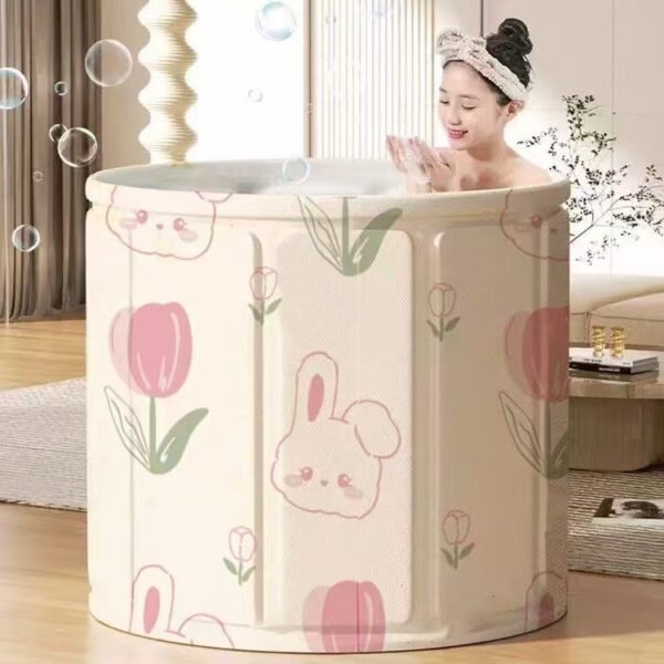 Barrel Folding Use Children's Whole Body Bath Bucket Bathtub - Image 3