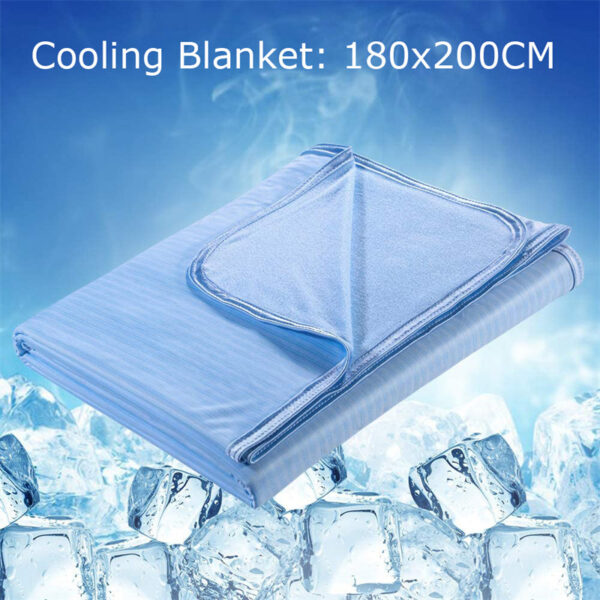 Cooling Blanket Cooling Fiber Absorb Heat Washable Cover Over Blankets Summer - Image 2
