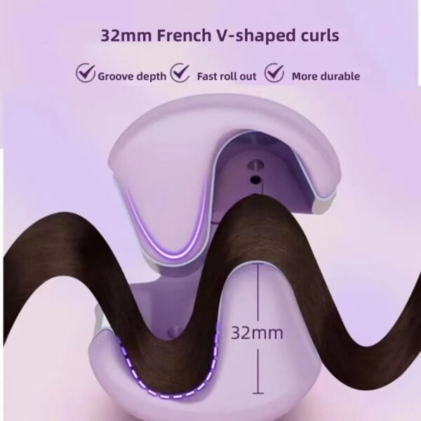 Hair Curling Iron 32mm Deep Wave Hair Curler 4 Temperature Adjustable Fast Heating Crimping Iron Styler Wand For All Hair Style - Image 6