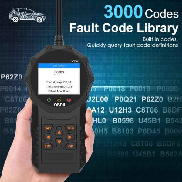 Automotive OBD2 Scanner OBD Code Reader Car Check Engine Fault Diagnostic Tool - Image 3
