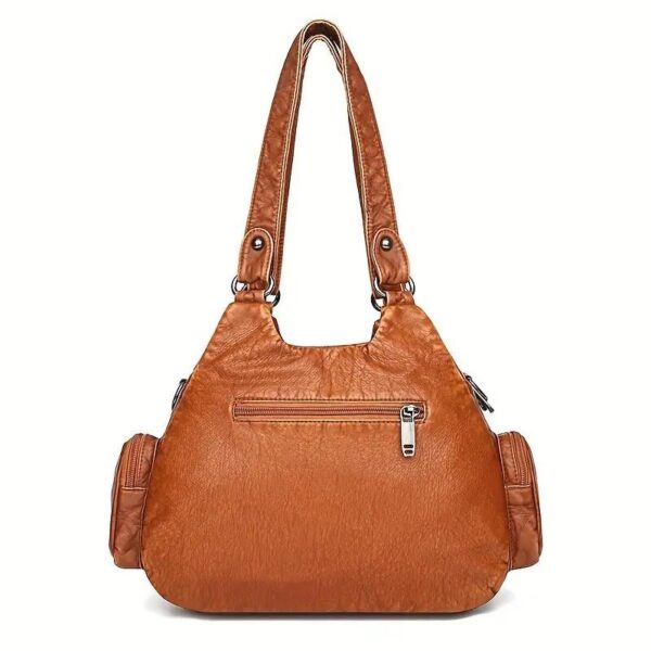 Vintage High Quality Leather Luxury Handbag - Image 2