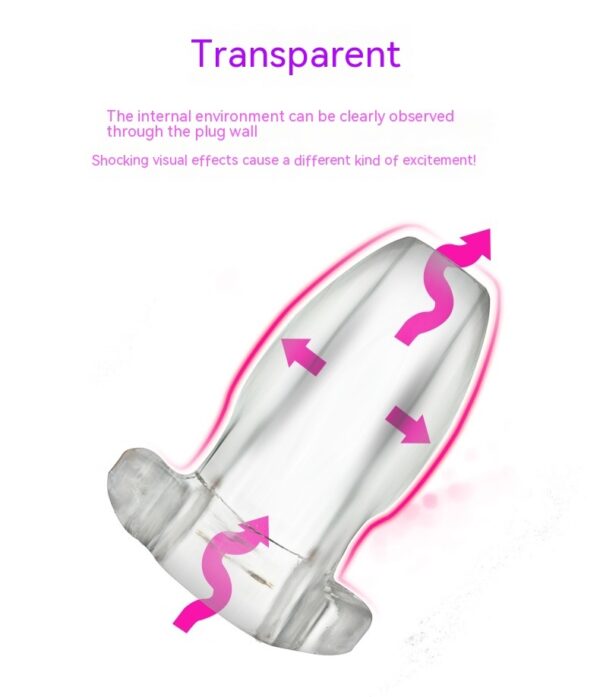 Transparent Hollow Butt Plug - Image 6