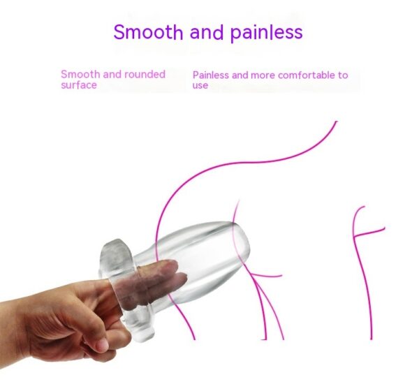 Transparent Hollow Butt Plug - Image 5
