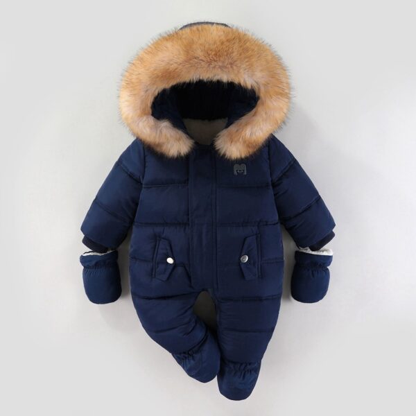 Jumpsuit Fleece-lined Quilted Cotton-padded Clothes - Image 4