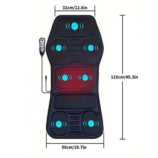 Massage Chair Pad,Back Massage With Heat,Massage Pad With 7Vibration Motors,Chair Massager For Office Chair, Massage Chair For Home Office Use - Image 4