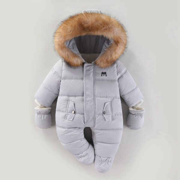Jumpsuit Fleece-lined Quilted Cotton-padded Clothes - Image 2