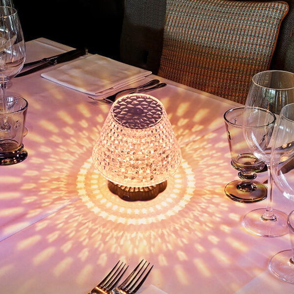 Diamond Crystal Lamp Table Light USB Touch Sensor Bar Table Lamp Dimming Beside Lamp LED Night Light For Restaurant Wedding - Image 6
