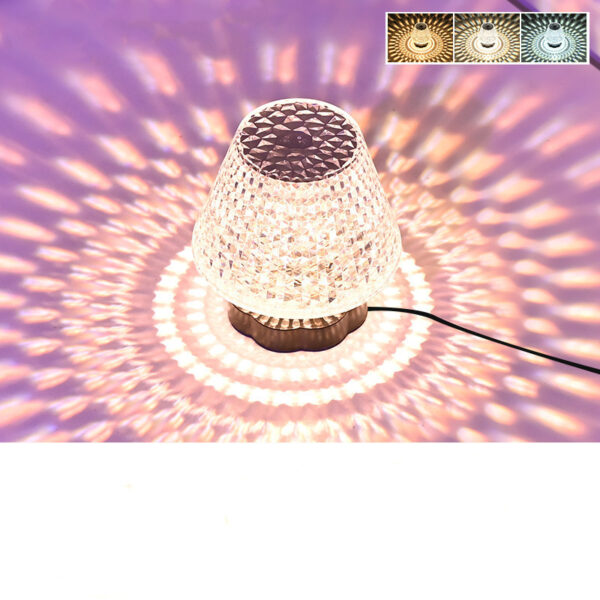 Diamond Crystal Lamp Table Light USB Touch Sensor Bar Table Lamp Dimming Beside Lamp LED Night Light For Restaurant Wedding - Image 4