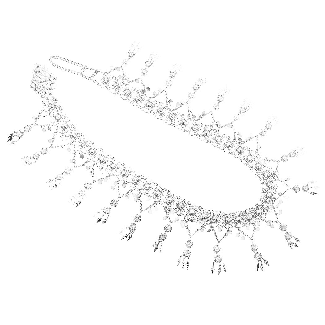 Shiny Flower Pendant on Waist Chain - Image 5