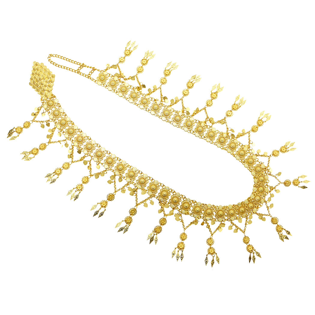 Shiny Flower Pendant on Waist Chain - Image 4